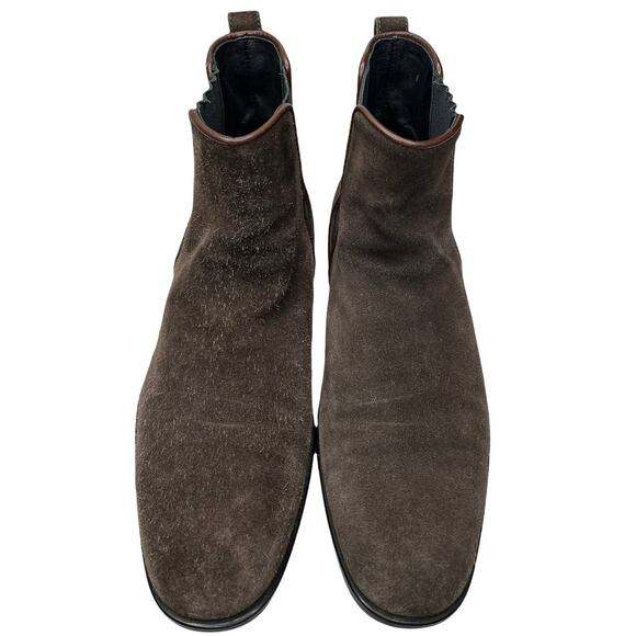 Aquatalia Brown Suede Chelsea Boots - Picture 2 of 7